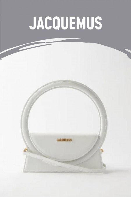 شنطة - JACQUEMUS حلقة  / شامل علبة - ابيض <br> <span class='text-color-warm'>نفدت الكمية</span>